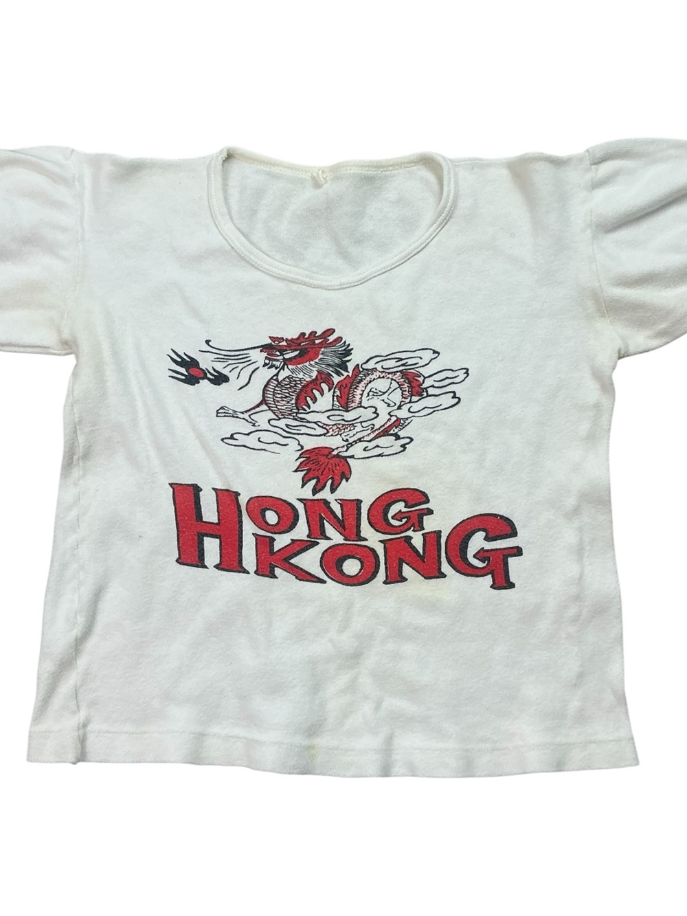 Vintage 1960s/70s Hong Kong cotton baby tshirt XS/S